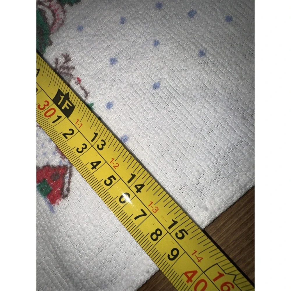 Vintage Woolworth Co Cotton Terry Christmas Santa Claus Kitchen Hand Dish Towel